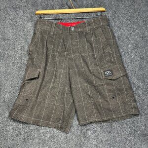 B2S ZeroXposur Beach to Street Hybrid Board Shorts Mens Small Gray Pockets